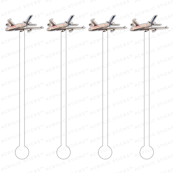 Jet Swizzle Sticks Stirs Set of Four - The First Flight Out