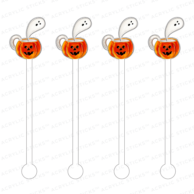 SPOOKY MORNING BREW ACRYLIC STIR STICKS