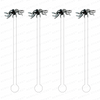 CREEPY SPIDER ACRYLIC STIR STICKS