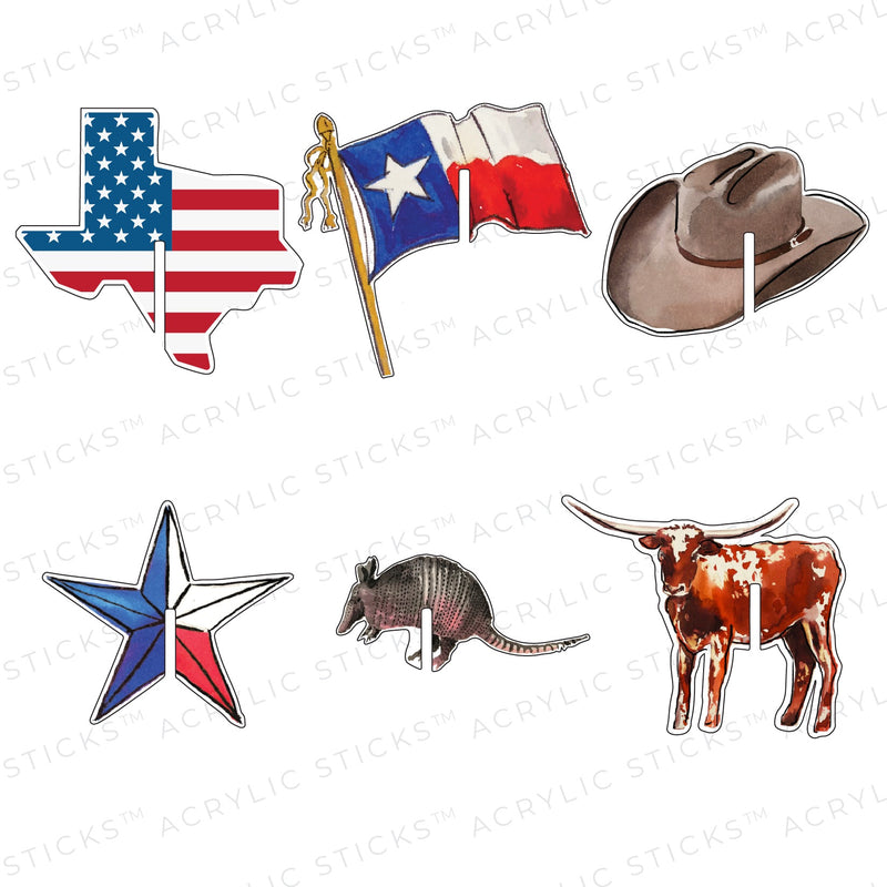 TAKE ME TO TEXAS ACRYLIC DRINK CLIP COMBO