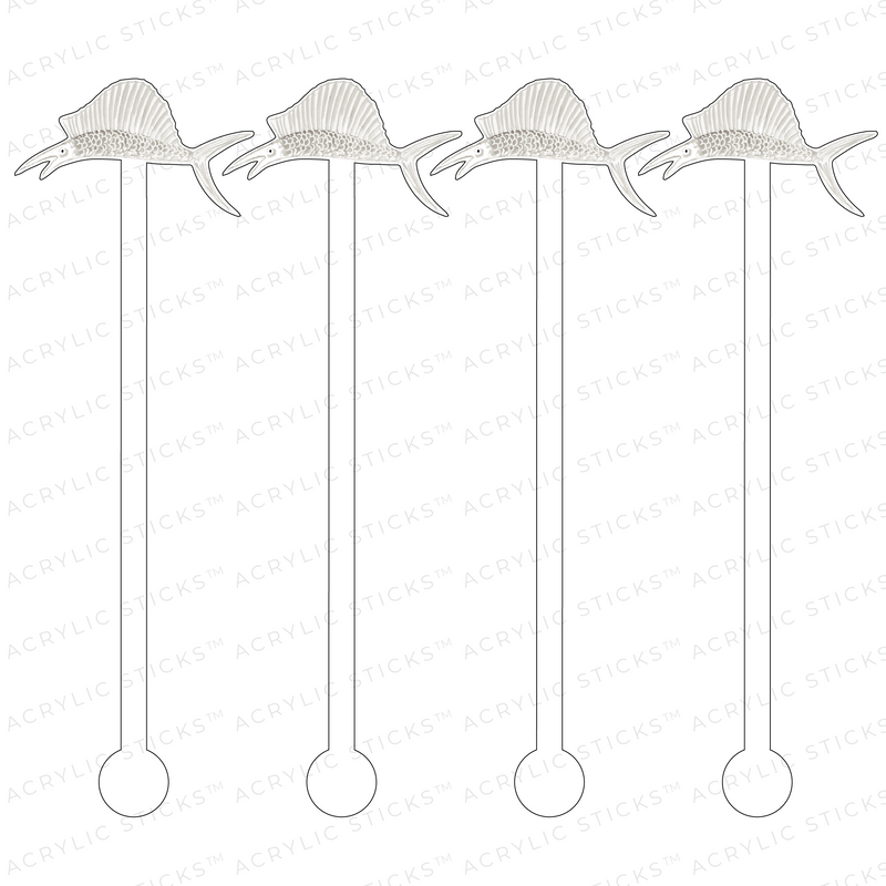 SWORDFISH ACRYLIC STIR STICKS