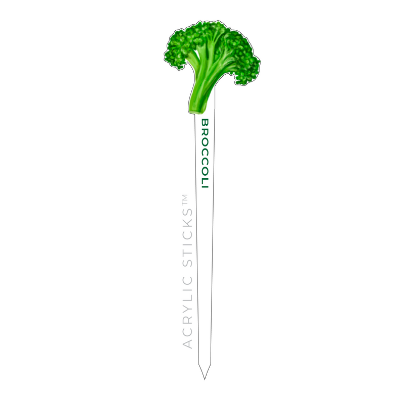 BROCCOLI ACRYLIC GARDEN PIK STICK