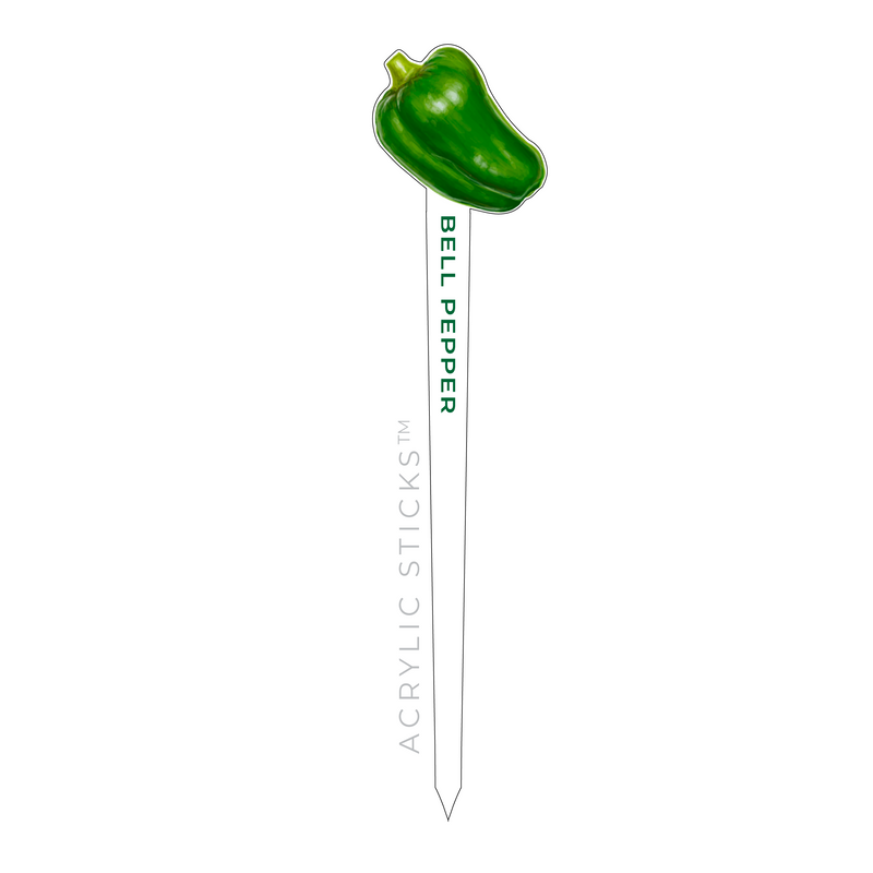 BELL PEPPER ACRYLIC GARDEN PIK STICK