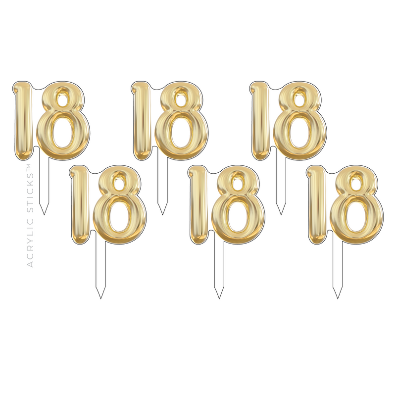 '18 ACRYLIC PARTY PIK STICKS