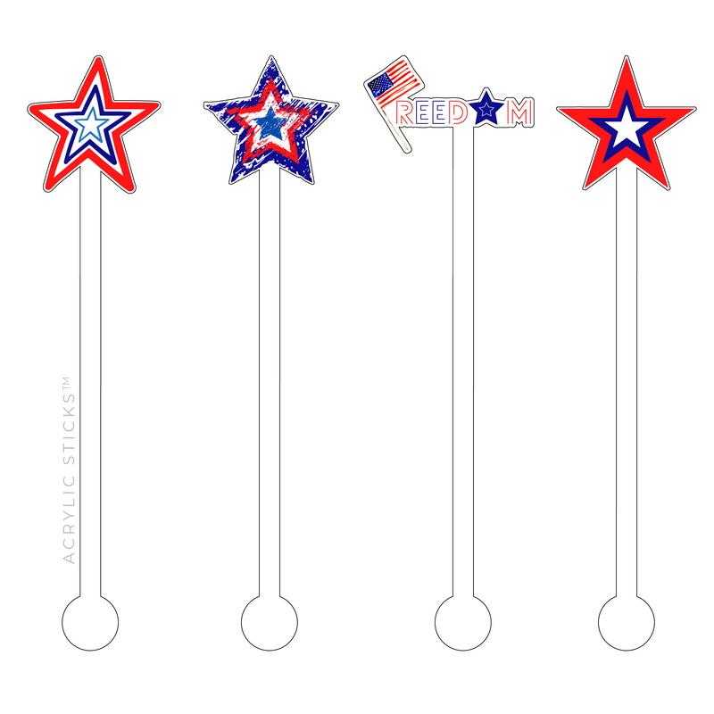 FREEDOM ACRYLIC STIR STICKS COMBO