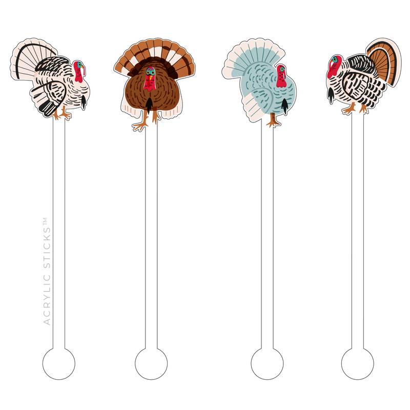 THE GOBBLE GANG ACRYLIC STIR STICKS COMBO