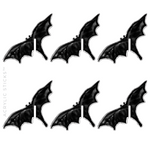 BAT ACRYLIC DRINK CLIPS