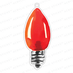 CHRISTMAS LIGHT BULB ACRYLIC ORNAMENT (6 COLORWAY OPTIONS)