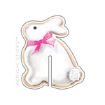 LITTLE BUNNY FOO FOO SUGAR COOKIE ACRYLIC DRINK CLIPS